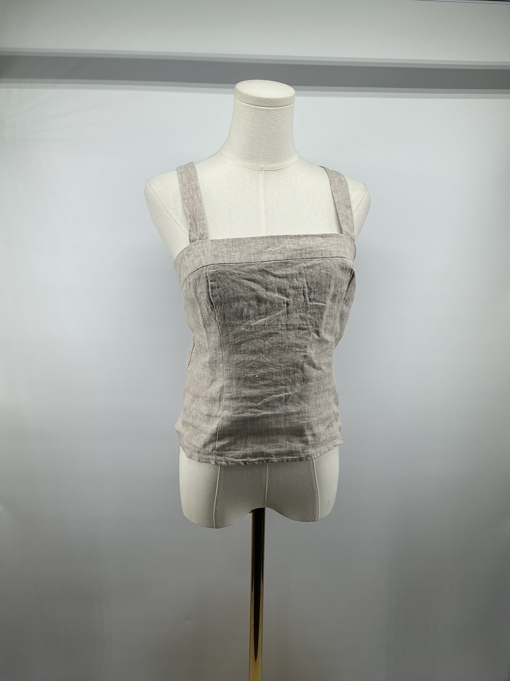 100% European Linen Fitted Tank